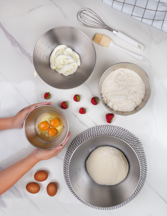 Arshia 4-piece Stainless Steel Mixing Bowl Set