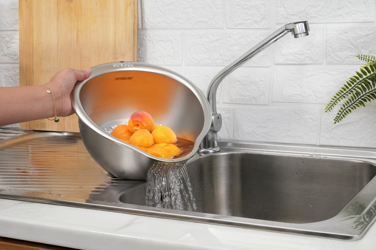 Arshia Stainless Steel Strainer Bowl