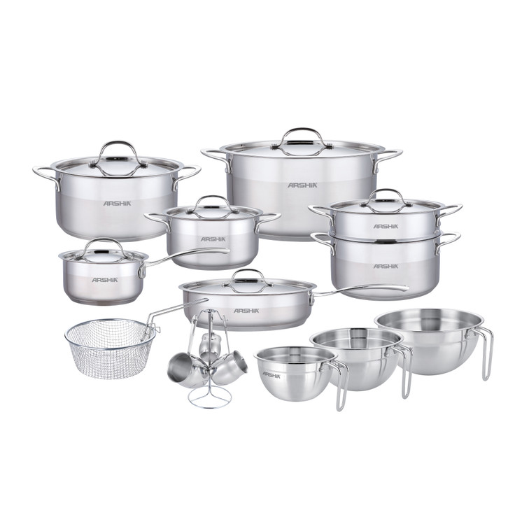 Arshia 21-piece Stainless Steel Cookware Set