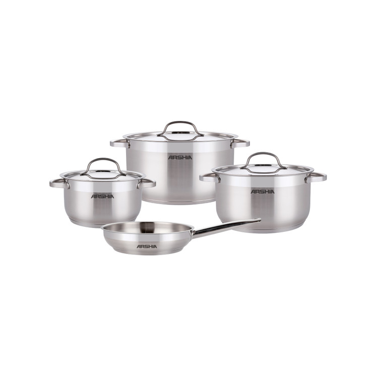 Arshia 7-Piece Stainless Steel Cookware Set