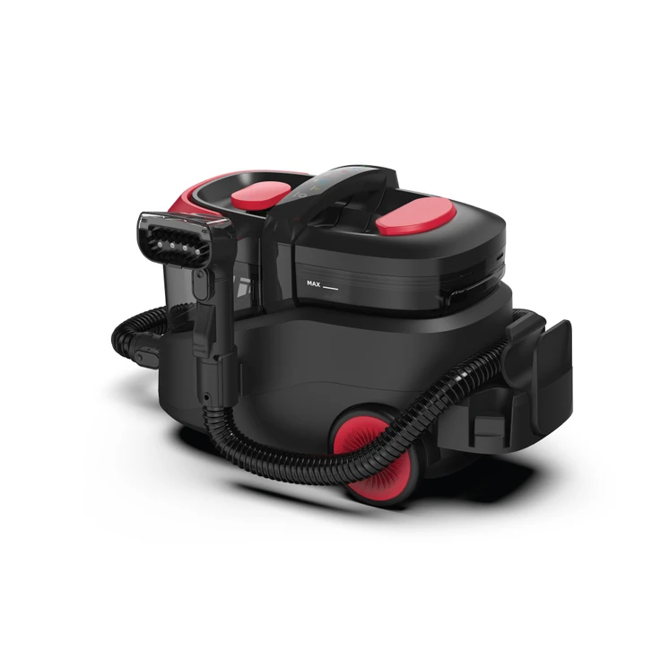 Arshia Steam Spot Cleaner with Touch Display – Red & Black