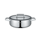Arshia Triply Stainless Steel Shallow Pan with Lid 30cm