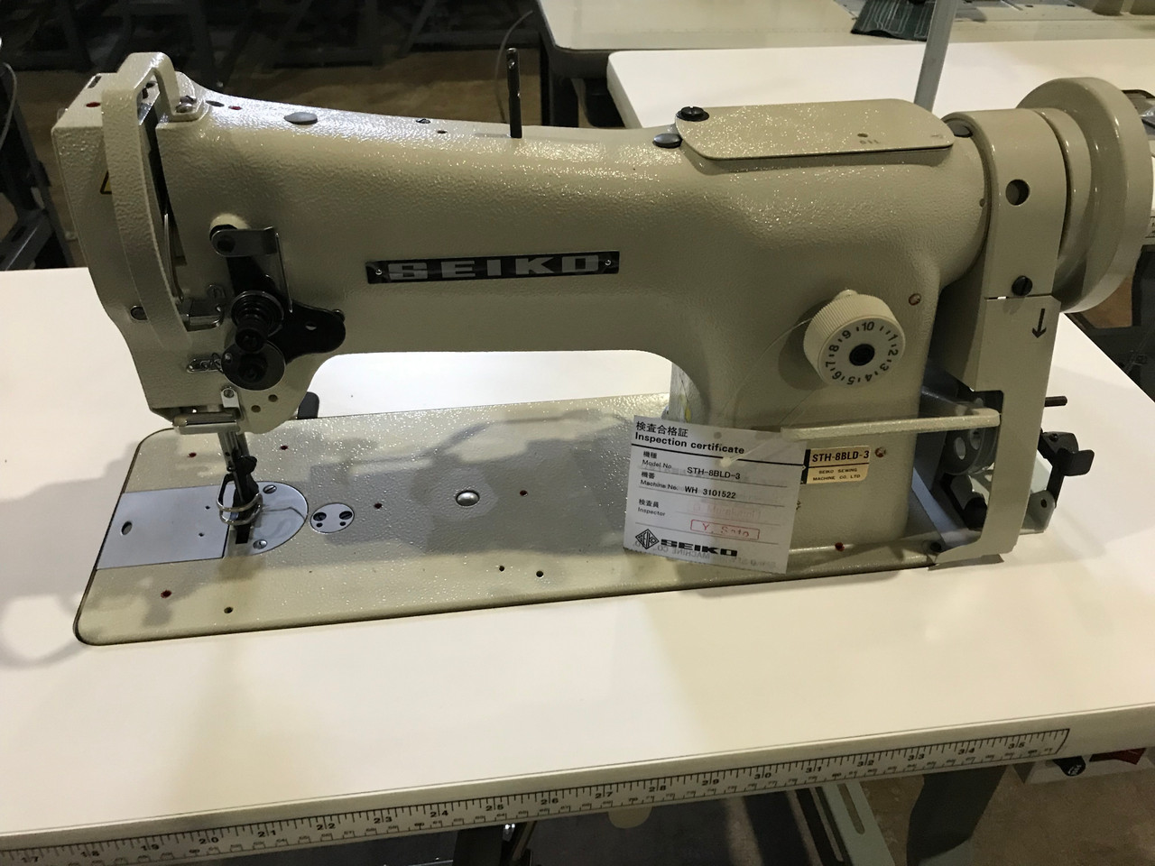 Seiko STH-8BLD-3 with needle positioner (Setup with Table, Motor