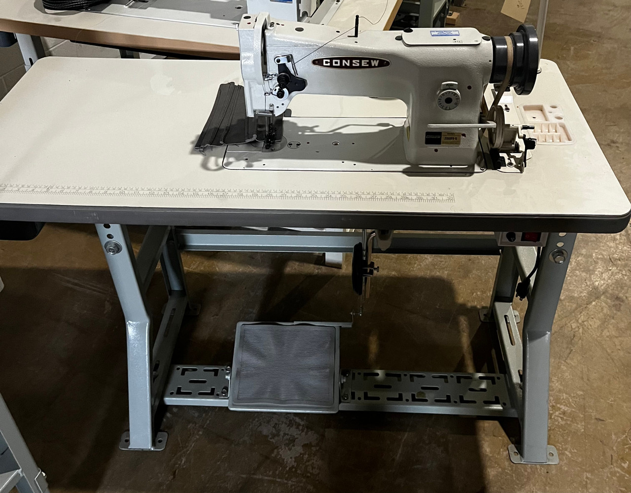 Sewing Machine with Table, Servo Motor, and Stand