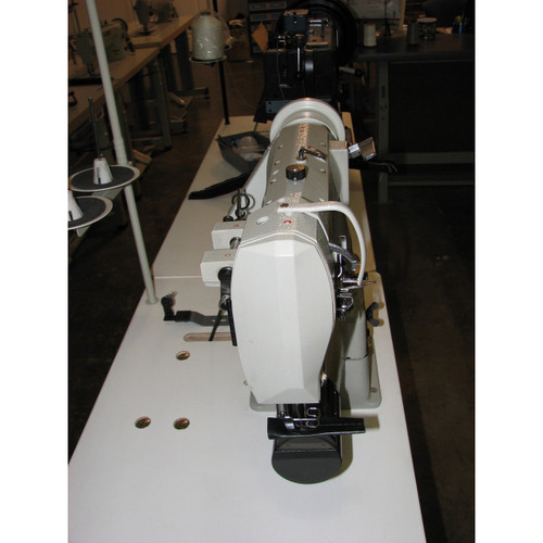 Consew 287RB-2 Single Needle, Cylinder Arm, Unison Feed, Walking foot (Setup with Table, Motor & Stand)