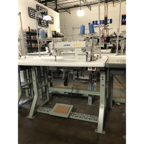 Juki DDL-5550N Single Needle drop feed (Setup with table, motor & stand)