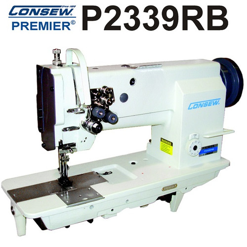 Consew 744R-10 Heavy Thread Upholstery walking foot machine (setup with  table, motor & stand)