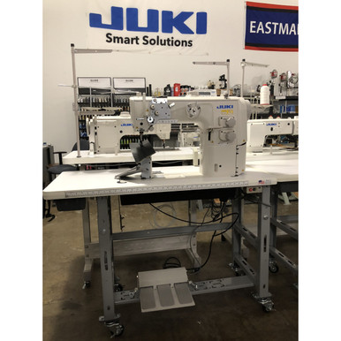 Juki DU-1181N7/X73096 Single needle, top and Bottom-feed, Lockstitch  Machine with under trimmer (Setup with table and stand)
