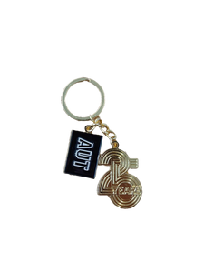25 Year Anniversary Gold Key Chain