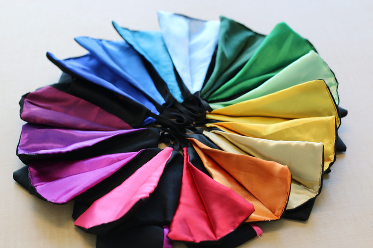 Academic degree hoods for graduation dolls
