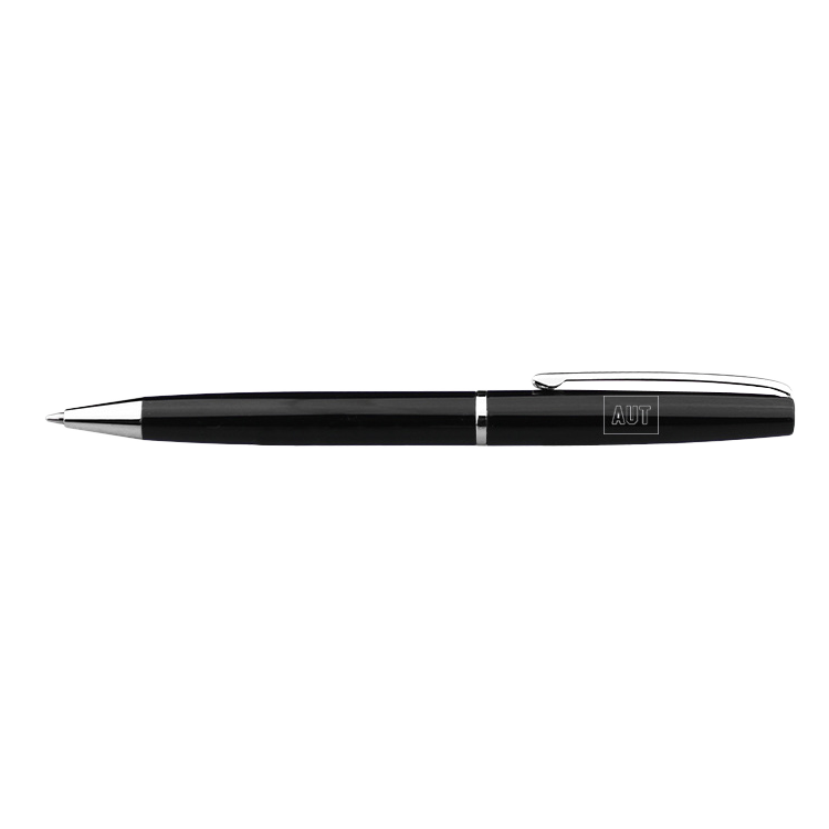 AUT Block logo Pen - Silver