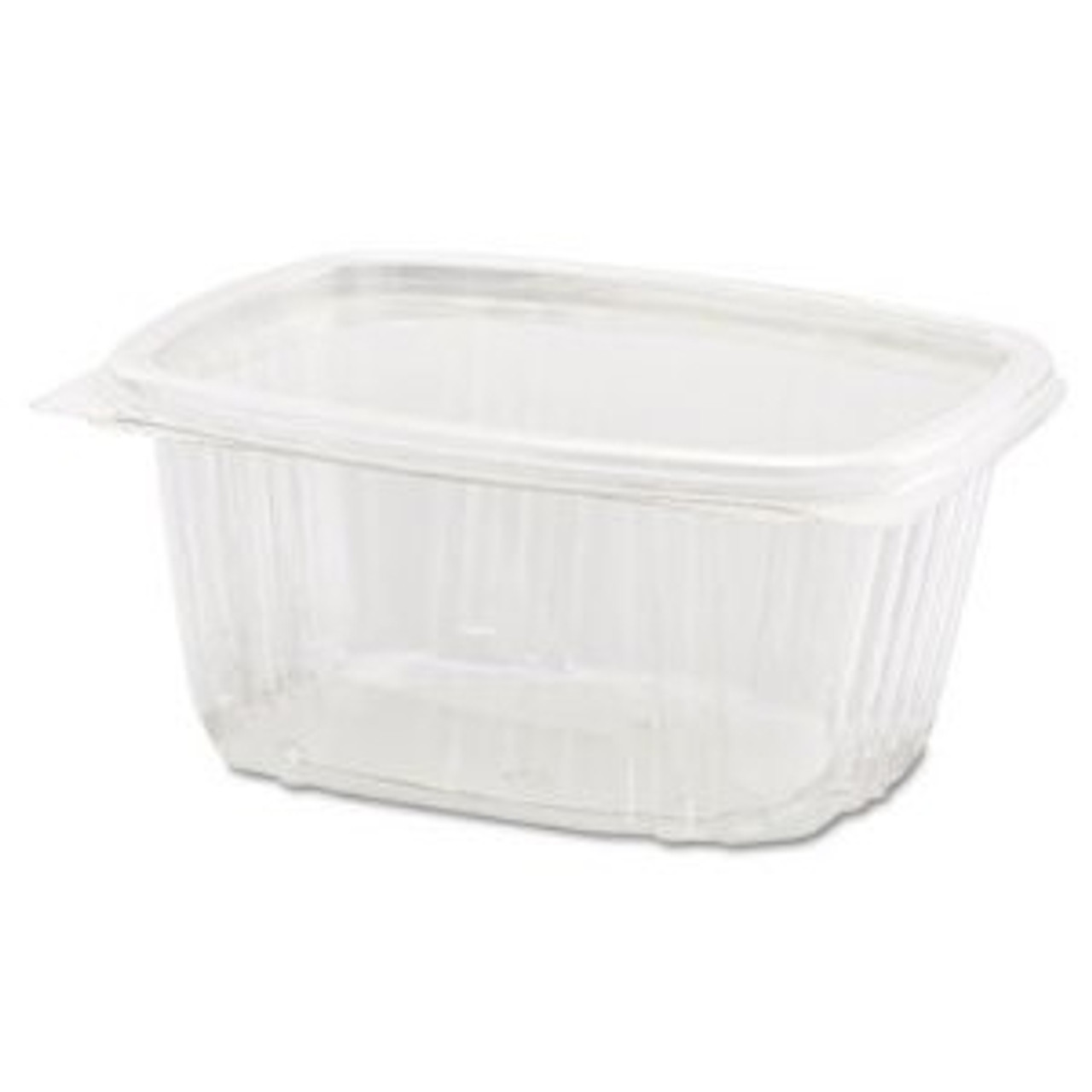 Genpak AD08 8 oz. Clear Hinged Deli Container - 200/Case