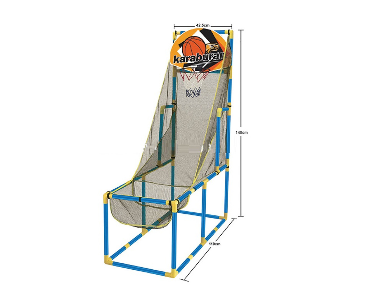 Arcade Basketball Hoop Game & Single Basketball Shootout Indoor Shot