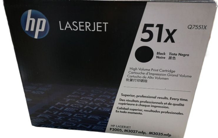 Original HP 51X Q7551X Black Toner Cartridge High Yield toronto canada