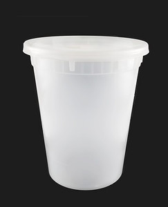 Clear 32 oz. 4.55" x 5.55'' Microwaveable Soup Container with Lid 240/PCS (Deli) Clear 32 oz. 4.55" x 5.55'' Microwaveable Soup Container with Lid 240/PCS (Deli)