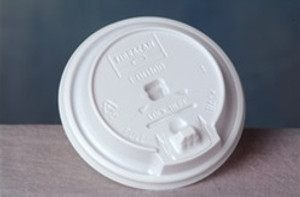 Genpak Plastic Cup Lid - for 800M/5C - White Genpak Plastic Cup Lid - for 800M/5C - White