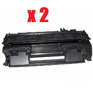 HP CE505A New Compatible Black Toner Cartridge (Pack of 2) HP CE505A New Compatible Black Toner Cartridge (Pack of 2)