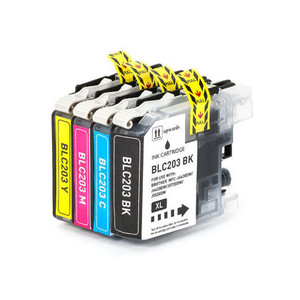 Brother LC203BK/C/M/Y New Compatible Ink Cartridges(1set of 4) Brother LC203BK/C/M/Y New Compatible Ink Cartridges(1set of 4)