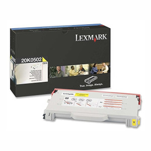 Genuine Lexmark 20K0502 OEM  Yellow Toner Cartridge for Lexmark  C510 Series Genuine Lexmark 20K0502 OEM  Yellow Toner Cartridge for Lexmark  C510 Series