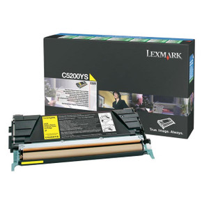 Genuine Lexmark C5200YS Yellow Laser Cartridge Genuine Lexmark C5200YS Yellow Laser Cartridge