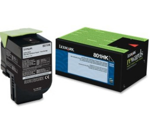 Original Lexmark 80C1HK0 Black Toner Cartridge - 4K - High Yield Original Lexmark 80C1HK0 Black Toner Cartridge - 4K - High Yield