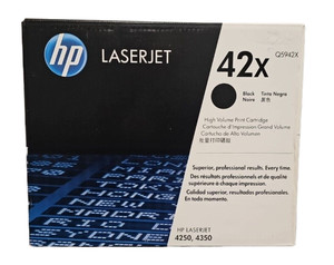Genuine HP Q5942X Black OEM Toner Cartridge - High Capacity (42X) Genuine HP Q5942X Black OEM Toner Cartridge - High Capacity (42X)