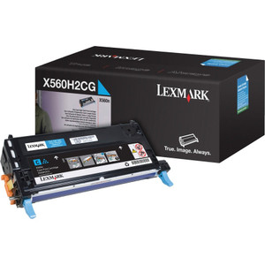 Genuine Lexmark X560H2CG Original Cyan Toner Cartridge High Yield Genuine Lexmark X560H2CG Original Cyan Toner Cartridge High Yield