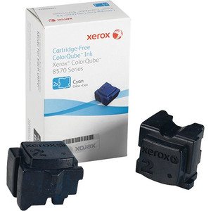 Genuine Xerox 108R00926 Cyan Solid Ink For ColorQube 8570 Printer - 2 Sticks Genuine Xerox 108R00926 Cyan Solid Ink For ColorQube 8570 Printer - 2 Sticks
