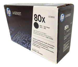 Genuine HP 80X CF280X CF280JC Black Toner Cartridge - Extra High Yield Genuine HP 80X CF280X CF280JC Black Toner Cartridge - Extra High Yield