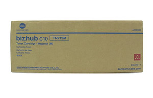 Konica Minolta A00W262 TN212M OEM Toner Cartridge For Bizhub C10 Magenta - 4.5K Konica Minolta A00W262 TN212M OEM Toner Cartridge For Bizhub C10 Magenta - 4.5K