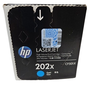 Genuine HP 202X CF501X Cyan Toner Cartridge High Yield Genuine HP 202X CF501X Cyan Toner Cartridge High Yield