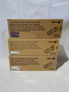 Genuine Original Xerox 106R01594 106R01595 106R01596 Toner Cartridges For Phaser Genuine Original Xerox 106R01594 106R01595 106R01596 Toner Cartridges For Phaser