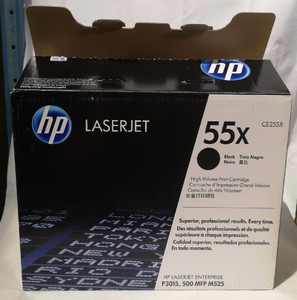 Genuine Original HP 55X Ce255X Black Toner Cartridge (Open Box)