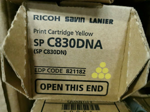 Original Ricoh 821182 Yellow Toner Cartridge Original Ricoh 821182 Yellow Toner Cartridge