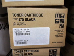 Genuine Ricoh 412676 Toner Cartridge For Type 1175 Black Genuine Ricoh 412676 Toner Cartridge For Type 1175 Black