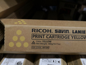 Original Ricoh 841343 Yellow Toner Cartridge Original Ricoh 841343 Yellow Toner Cartridge