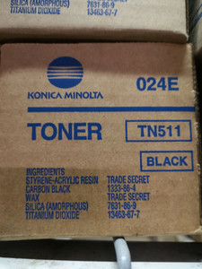 Genuine Konica Minolta Tn511 Toner Cartridges (024E) Genuine Konica Minolta Tn511 Toner Cartridges (024E)