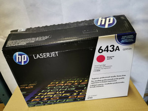 Genuine Hp 643A Q5953A Magenta Toner Cartridge (Open Box) Genuine Hp 643A Q5953A Magenta Toner Cartridge (Open Box)