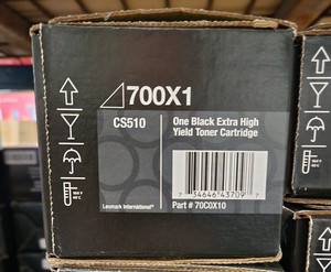 Original Lexmark 700X1 70C0X10 Black Toner Cartridge Original Lexmark 700X1 70C0X10 Black Toner Cartridge