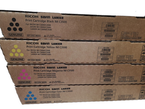 Original Ricoh 842251 842252 842253 828254 Toner Cartridge Set For IM C3500 Original Ricoh 842251 842252 842253 828254 Toner Cartridge Set For IM C3500