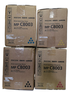 Genuine Ricoh C8003 842196 842197 842198 842199 Toner Cartridges for c8003 Genuine Ricoh C8003 842196 842197 842198 842199 Toner Cartridges for c8003