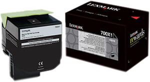 Genuine Lexmark 700X1 70C0X10 Black Toner Cartridge Genuine Lexmark 700X1 70C0X10 Black Toner Cartridge
