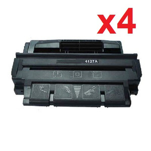 HP C4127X Remanufactured Black Toner Cartridge High Yield (Pack of 4) HP C4127X Remanufactured Black Toner Cartridge High Yield (Pack of 4)