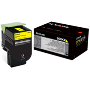 Lexmark 80C1HY0 Yellow Toner Cartridge