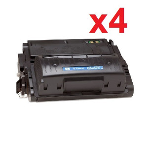 HP 42A Q5942A Remanufactured Black Toner Cartridge High Yield (Pack of 4) HP 42A Q5942A Remanufactured Black Toner Cartridge High Yield (Pack of 4)