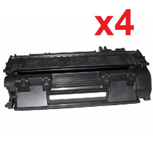 HP CE505X New Compatible Black Toner Cartridge (High Yield) (Pack of 4) HP CE505X New Compatible Black Toner Cartridge (High Yield) (Pack of 4)
