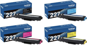 Genuine Brother TN227 Toner Cartridges High Yield (1 Set of 4) Genuine Brother TN227 Toner Cartridges High Yield (1 Set of 4)