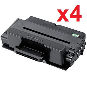 New Black Toner Cartridge Compatible with Samsung MLT-D205L , High Yield (Pack of 4)