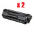 Canon 128 Compatible Toner Cartridges (1 pack 2) Canon 128 Compatible Toner Cartridges (1 pack 2)