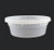 Clear 8 oz. 4.55" x 1.8'' Microwaveable Soup Container with Lid 48/CS